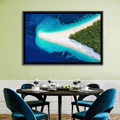 Zlatni Rat Beach Aerial Coast Wall Art