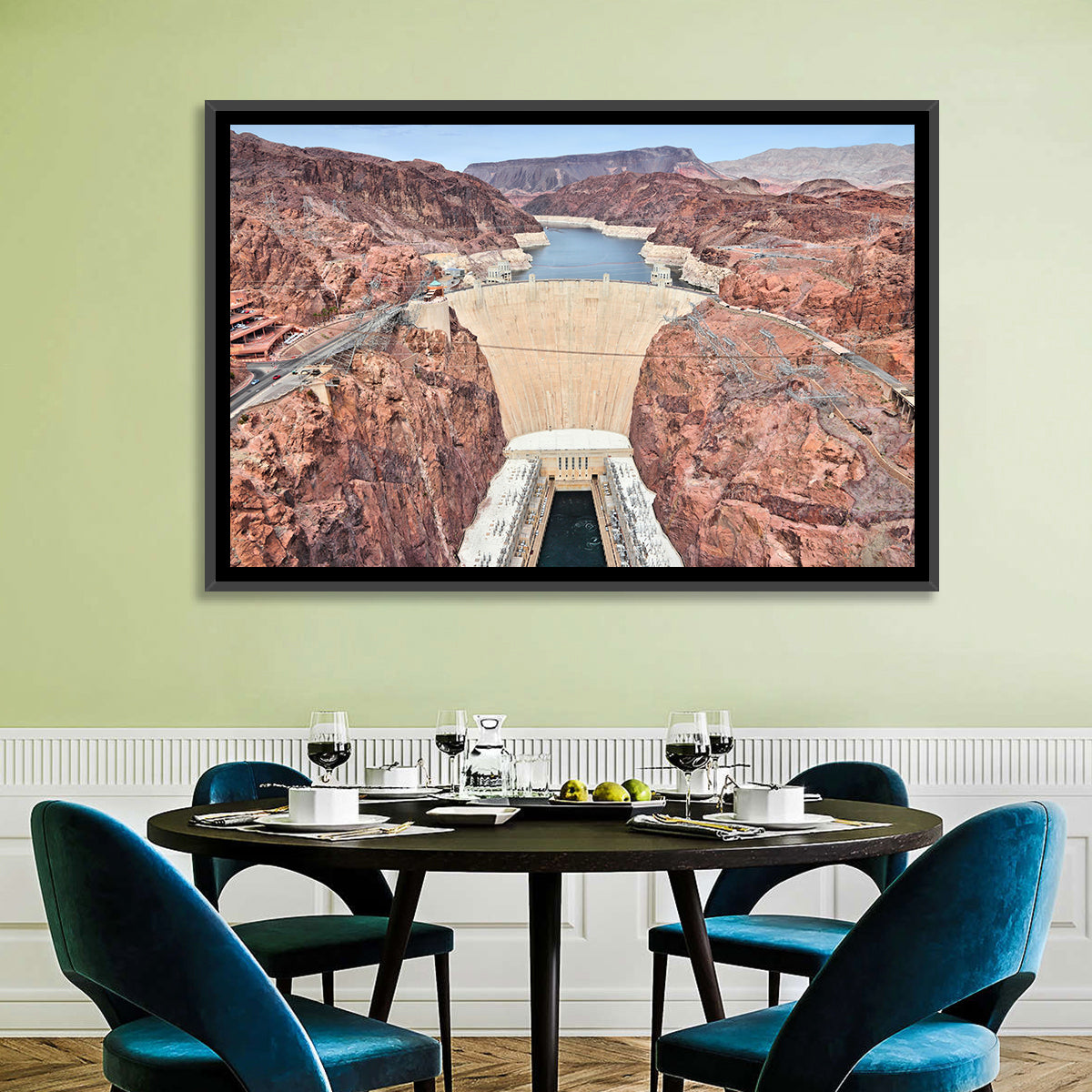 Hoover Dam High-angle View Wall Art