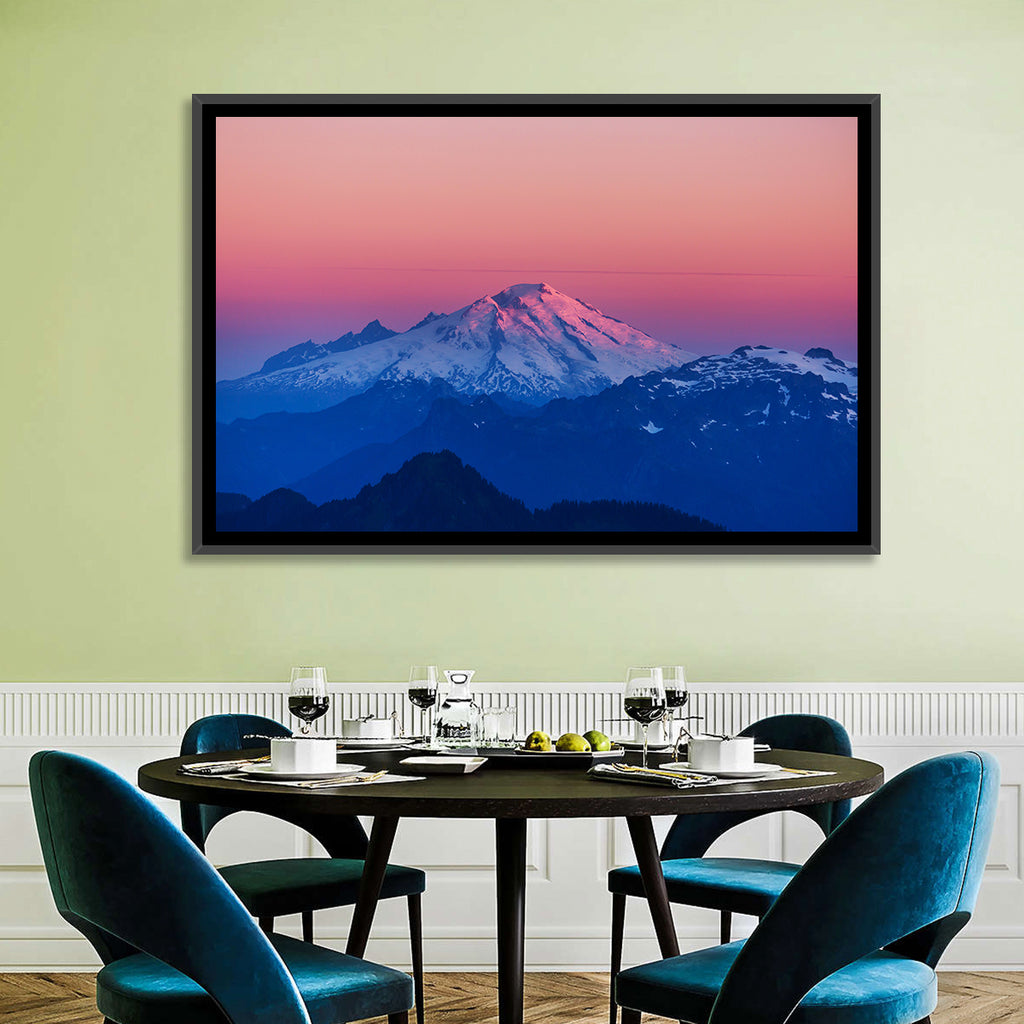 Mount Baker Alpenglow Wall Art