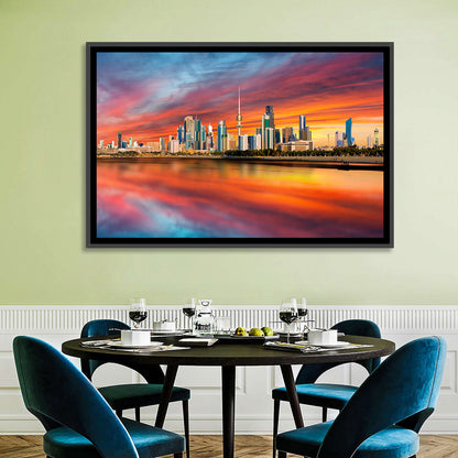 Shuwaikh Port at Dusk Wall Art