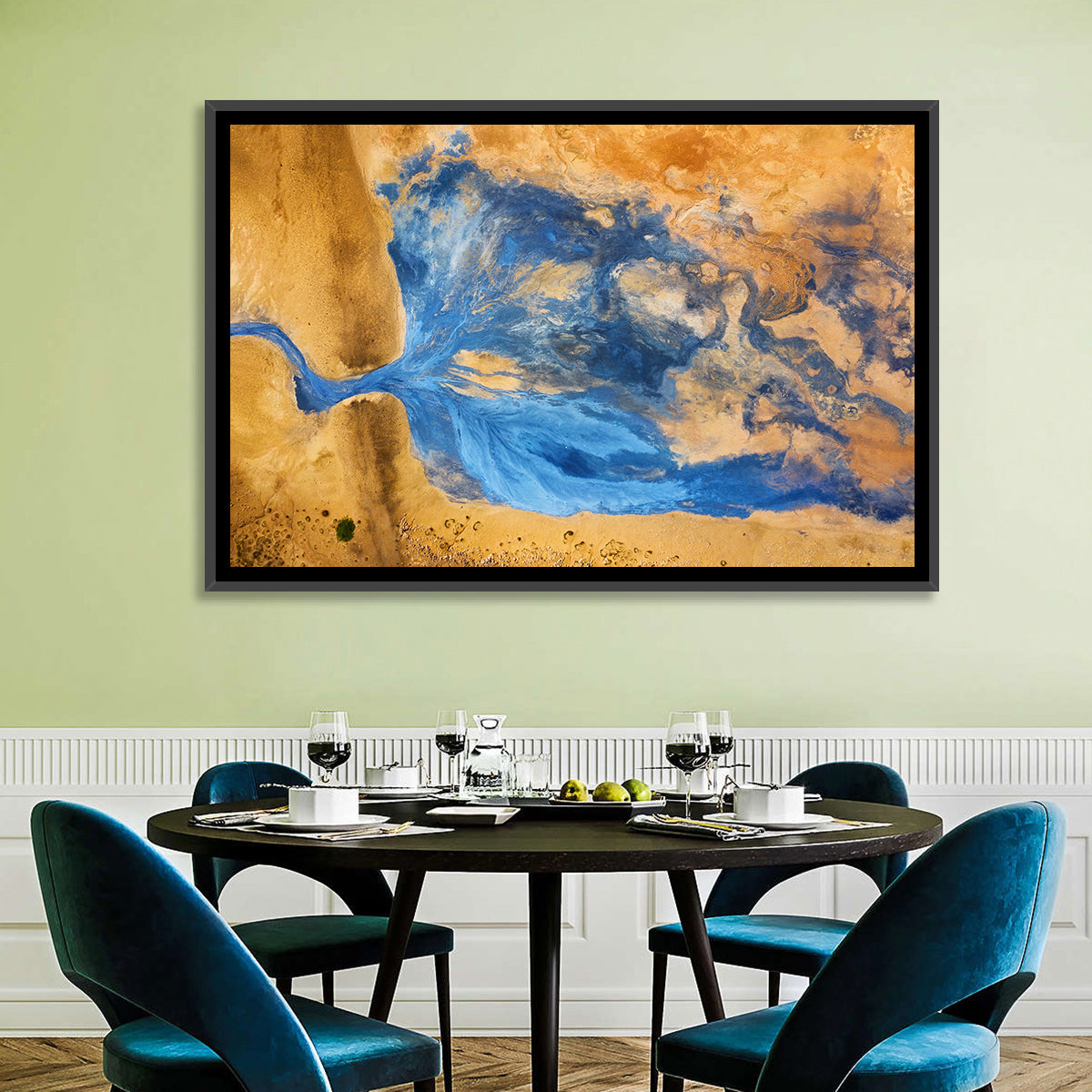 Geysers Valley Aerial View Wall Art
