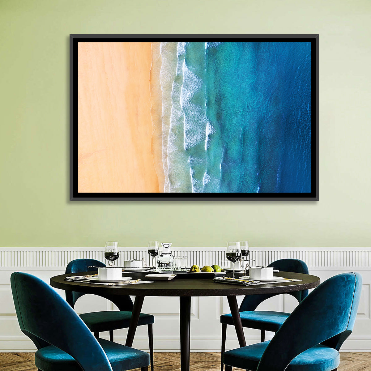 Aerial Iceland Coastline Wall Art