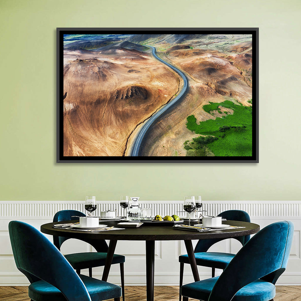 Winding Road in Geysers Valley Wall Art
