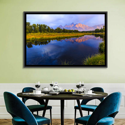 Grand Tetons Sunrise Over Snake River Wall Art