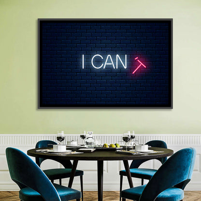 I Can Neon Sign Wall Art