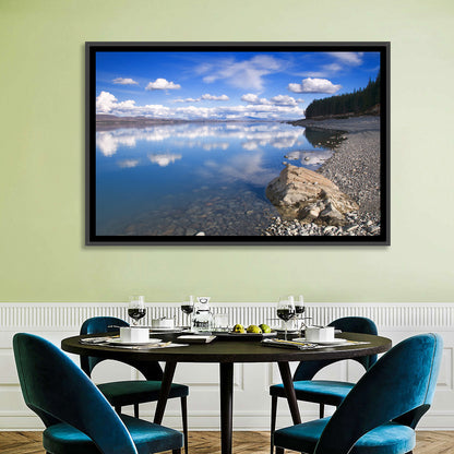 Pukaki Pebbled Shoreline Wall Art