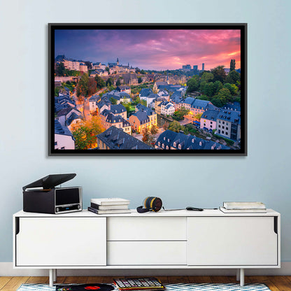 Luxembourg Grund at Dusk Wall Art