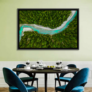 Inn River & Forest Aerial Wall Art