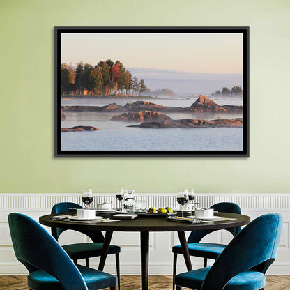 Lake Vanern Misty Shoreline Wall Art