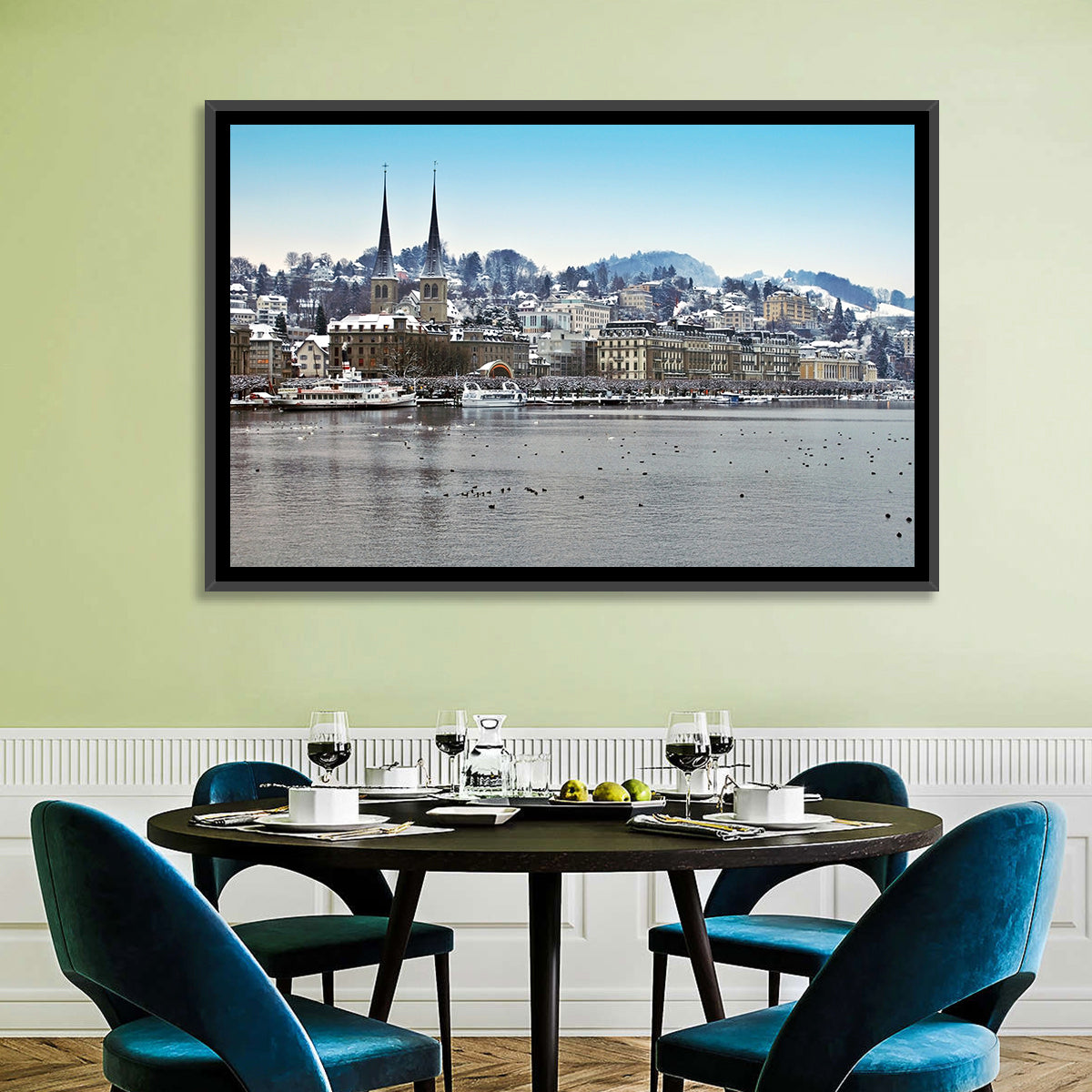 Hofkirche Lucerne Cityscape Wall Art