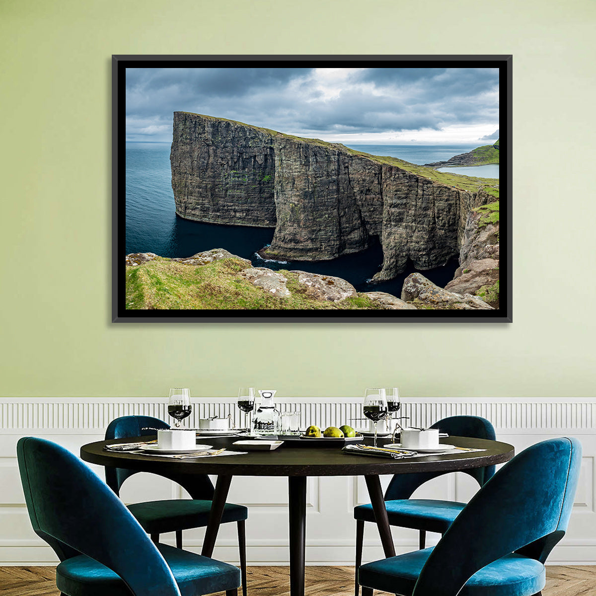 Trælanípa Cliff, Faroe Islands Wall Art
