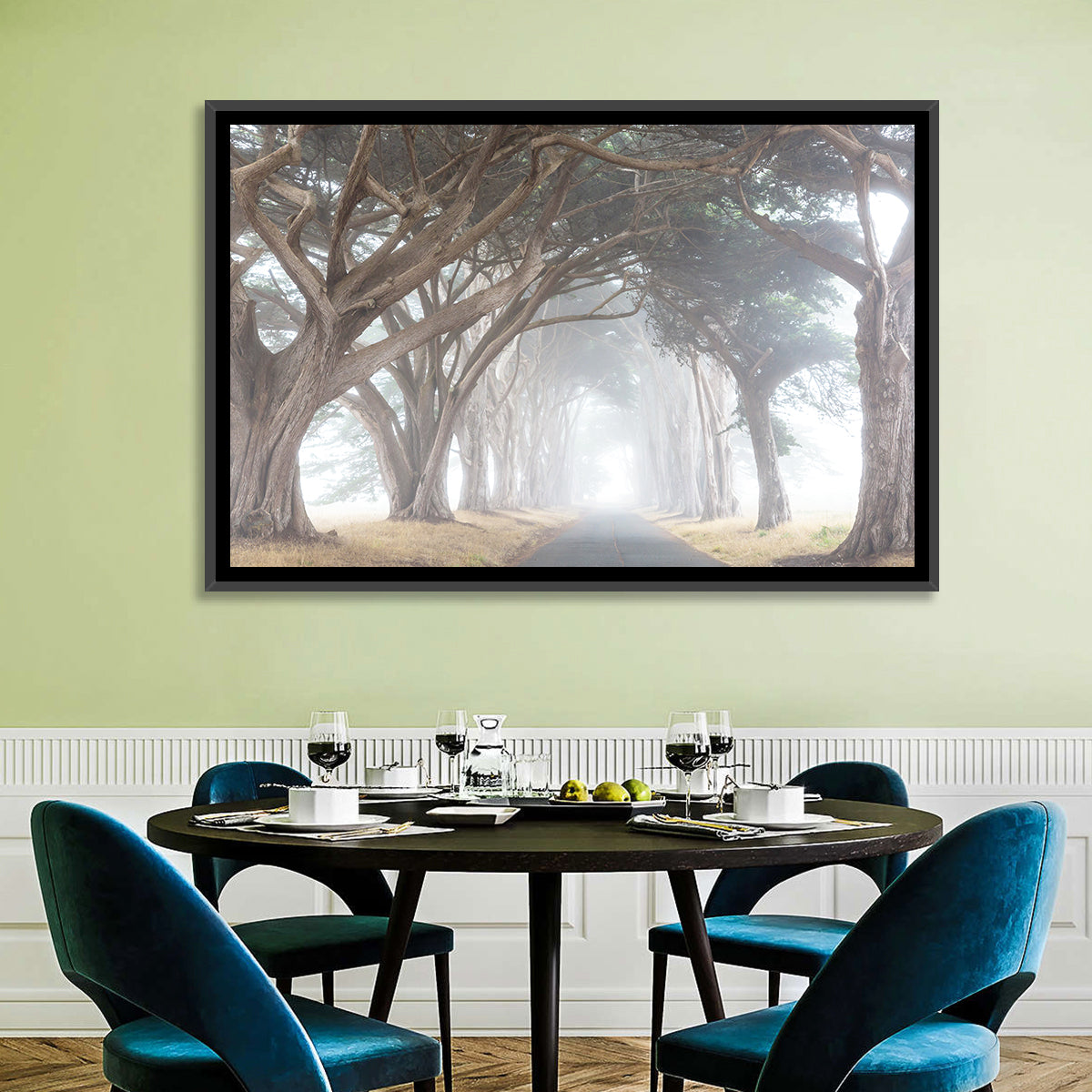 Misty Cypress Tunnel Wall Art