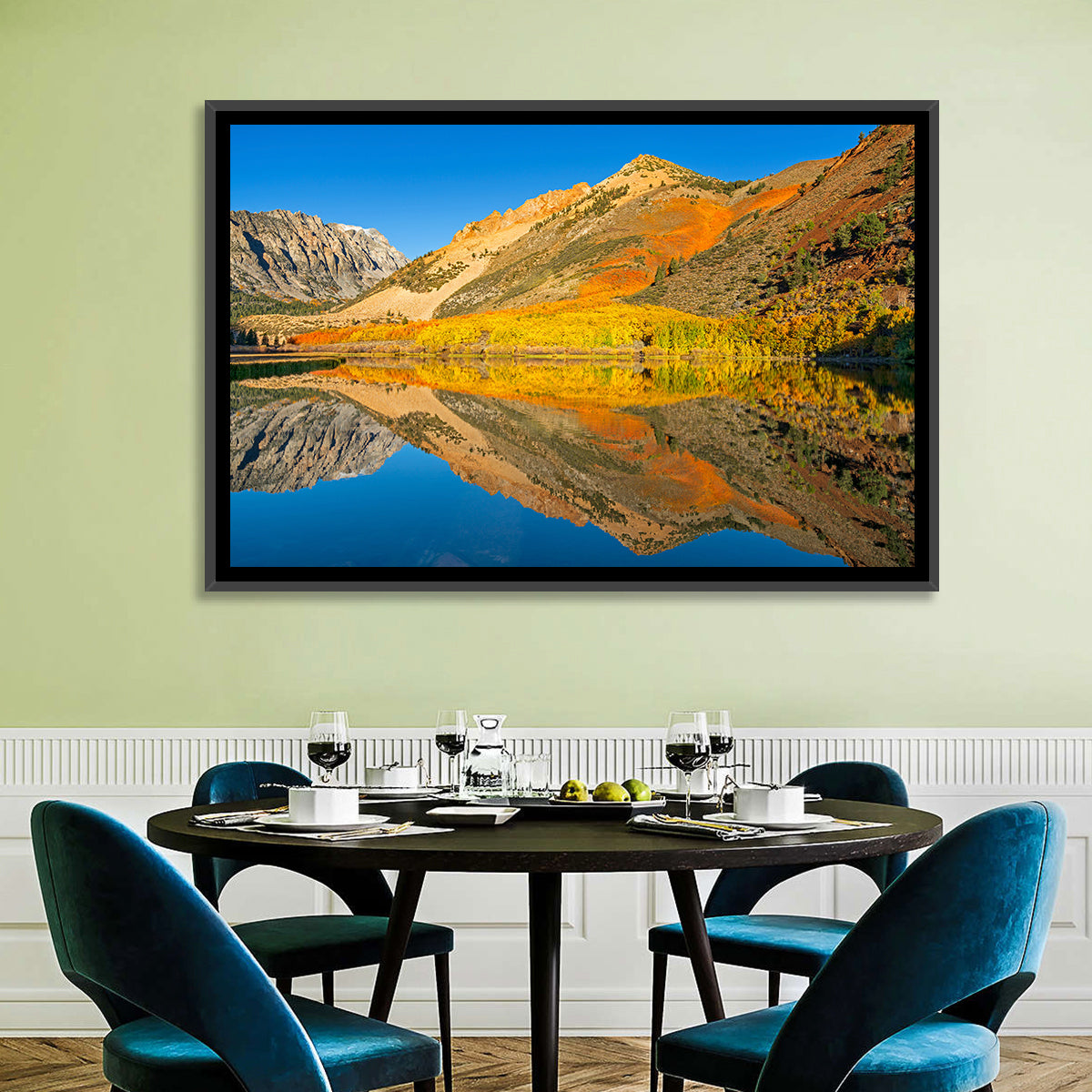 North Lake Autumn Reflection Wall Art
