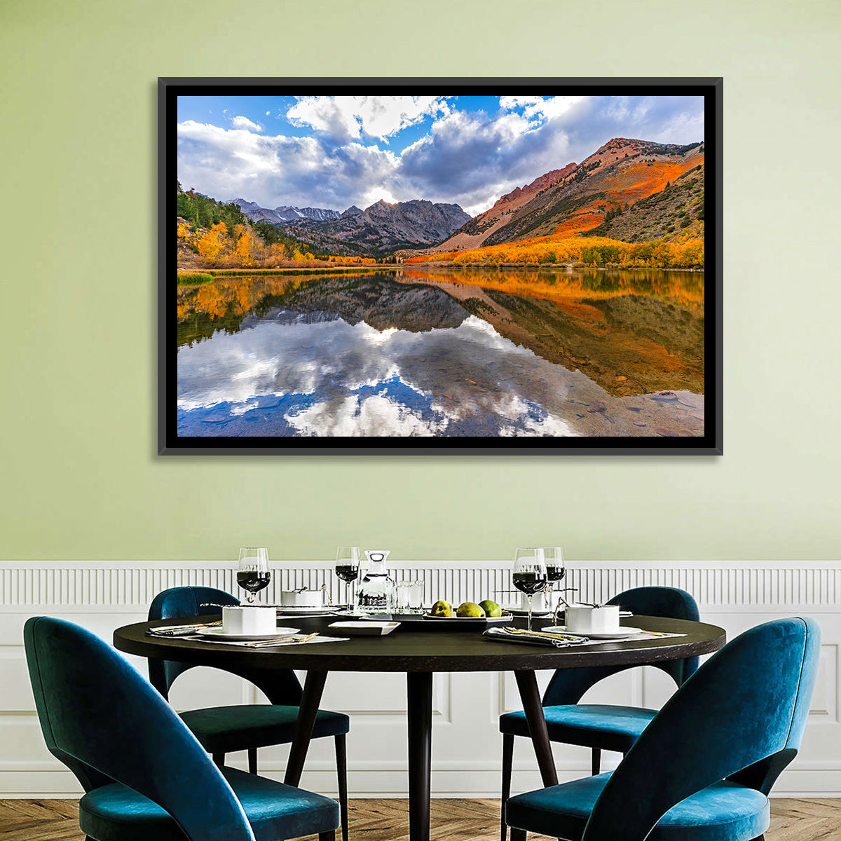 North Lake Autumn Reflection Wall Art