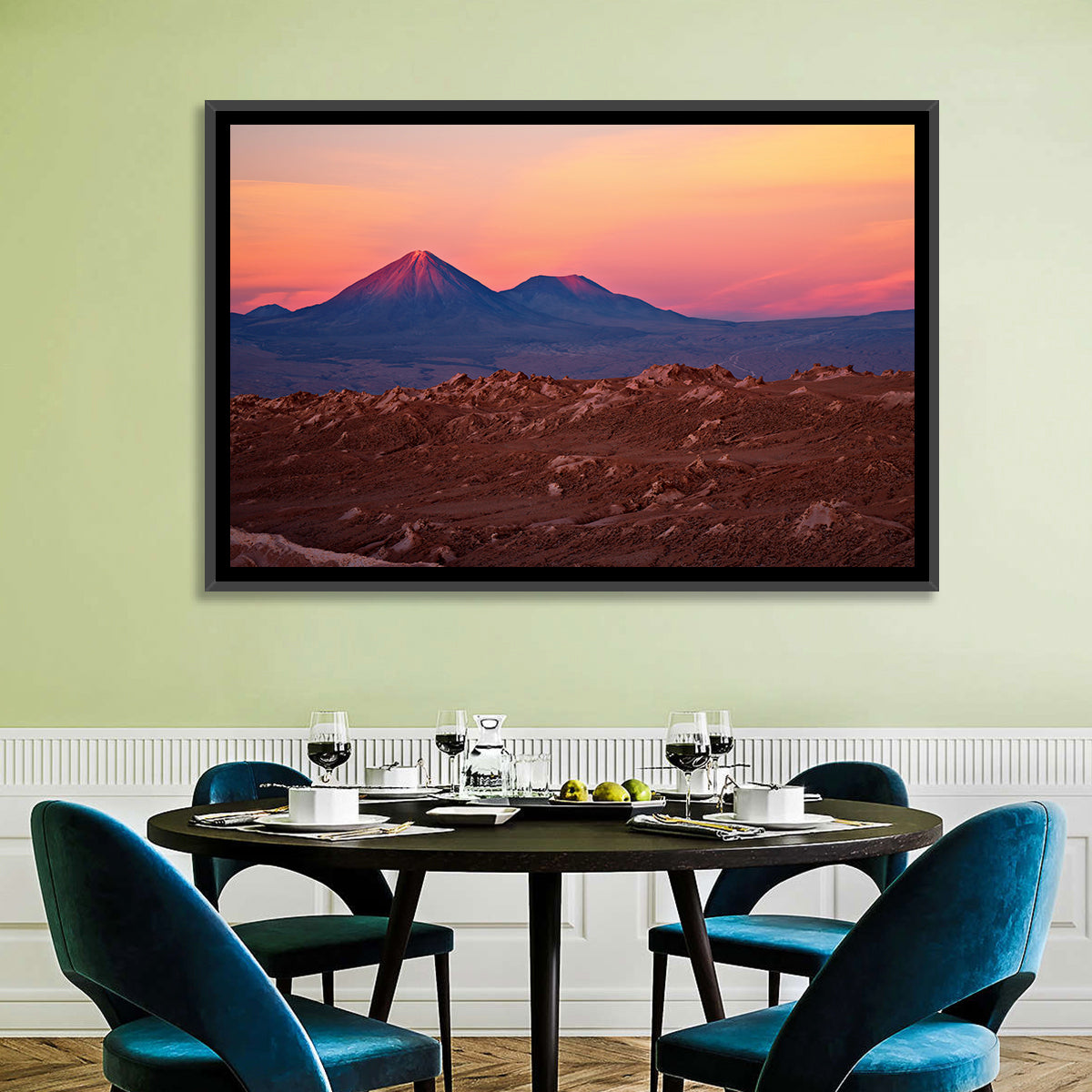 Valle De La Luna, Licancabur Volcano Wall Art in a room, landscape