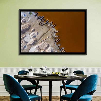Salt Piles at Lake Retba Wall Art
