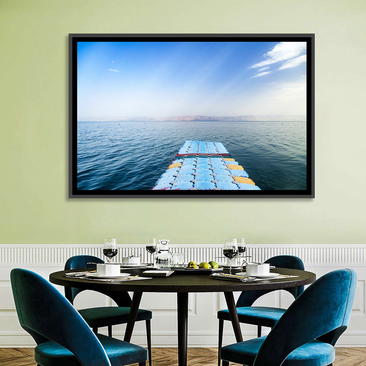 Galilee Floating Dock at Tiberias Wall Art