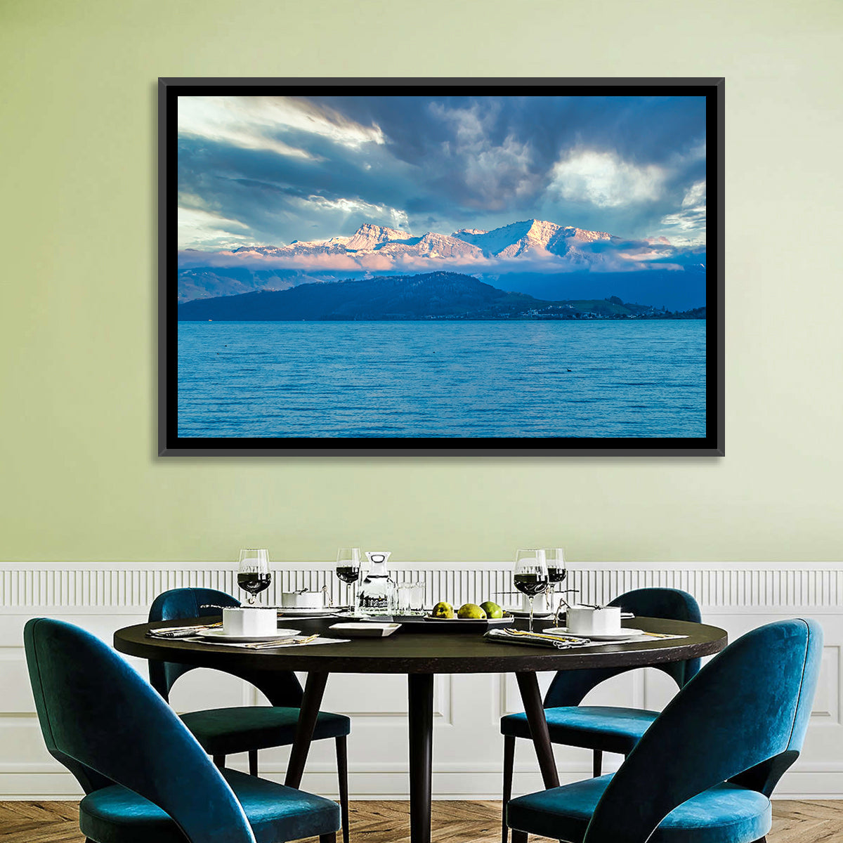 Lake Obersee Golden Hour Wall Art
