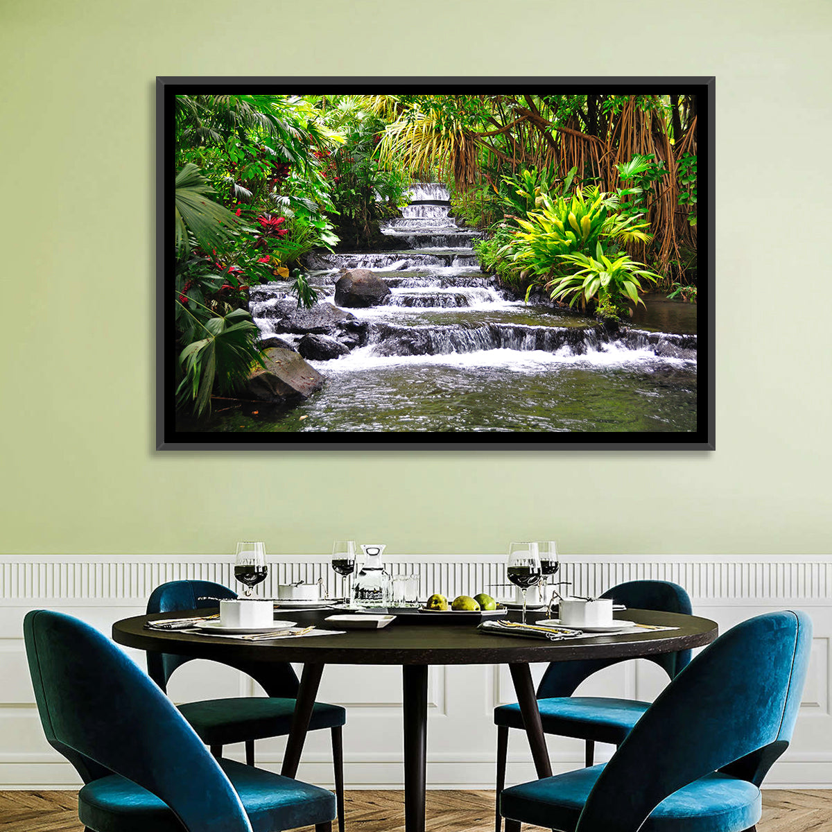 Tabacon Tiered Hot Springs Waterfall Wall Art