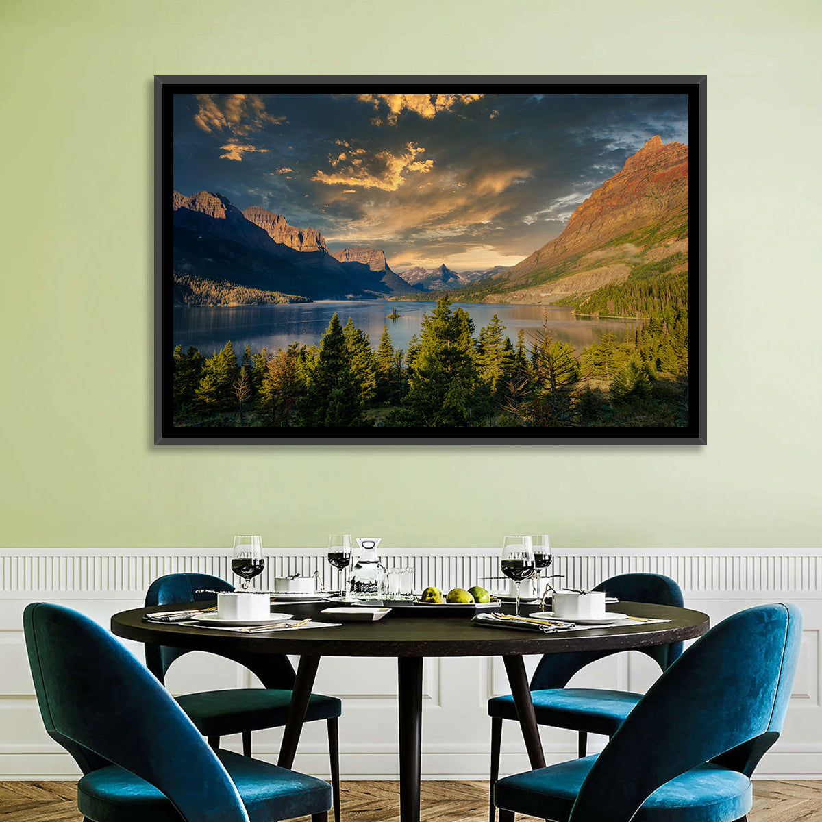 Wild Goose Island, St. Mary Lake Wall Art