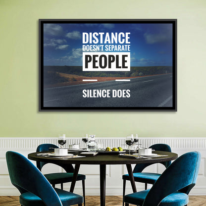 Silence Separates People Wall Art