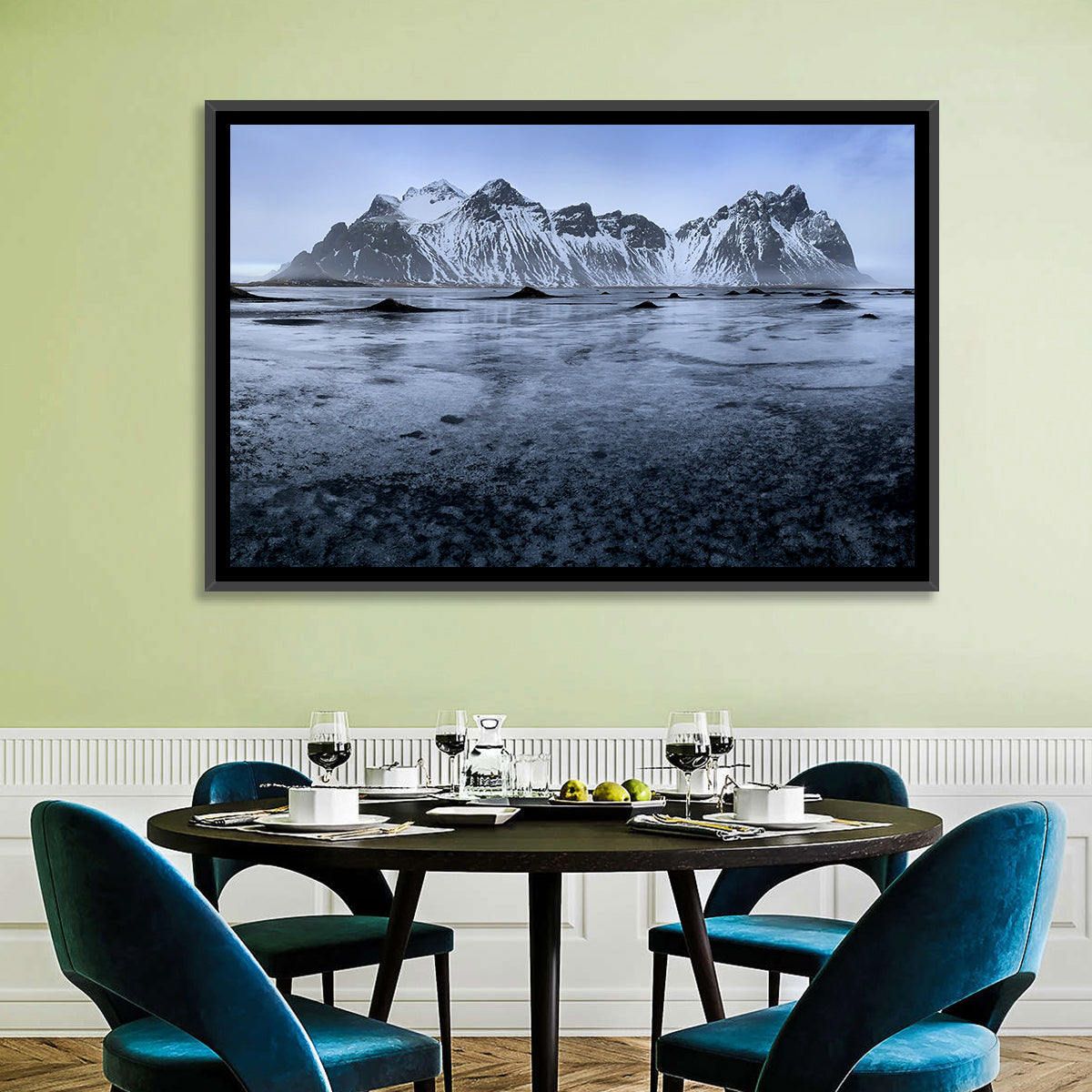 Vestrahorn at Stokksnes Wall Art in a room, landscape