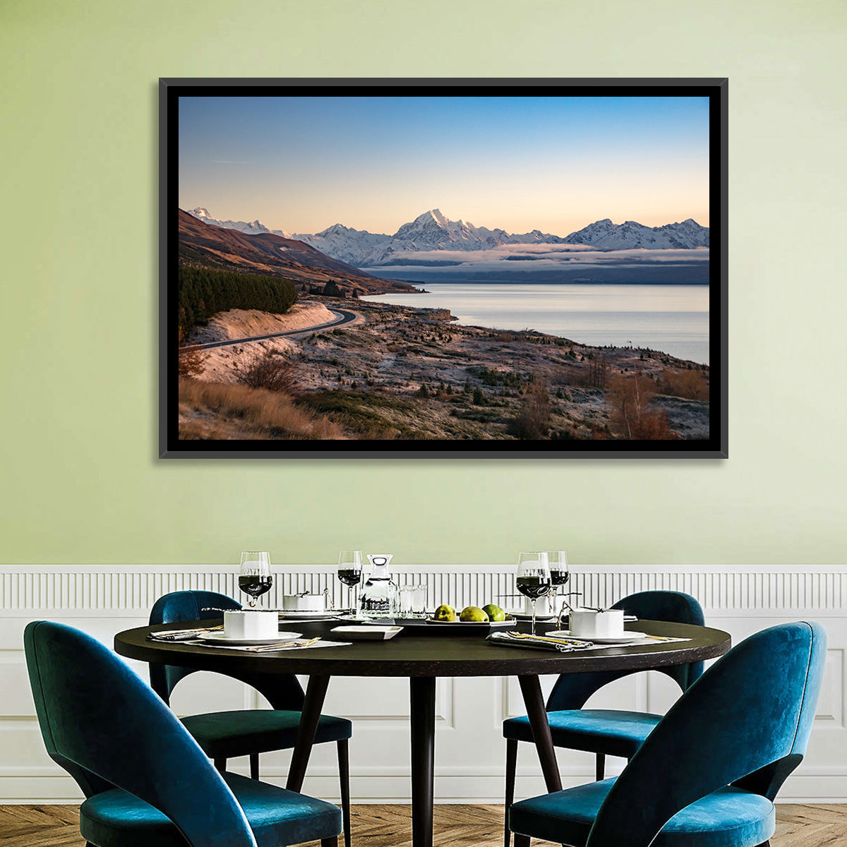 Mount Cook Over Lake Pukaki Wall Art