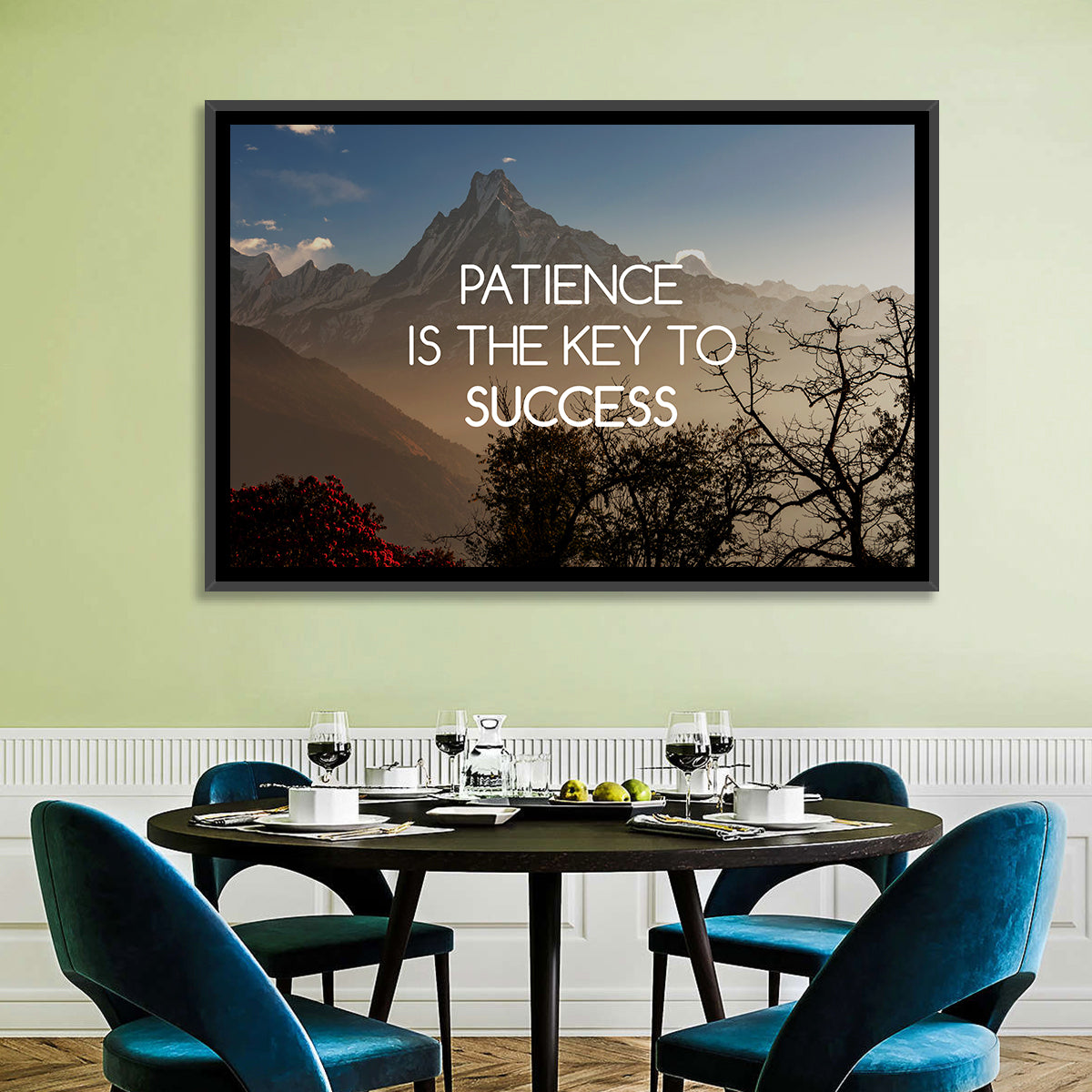 Patience Is the Key to Success Wall Art
