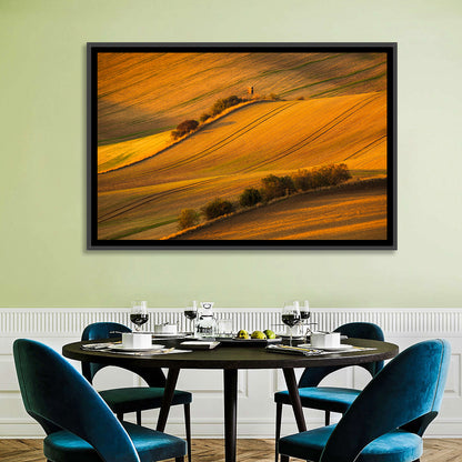 Golden Moravian Farm Tracks Wall Art
