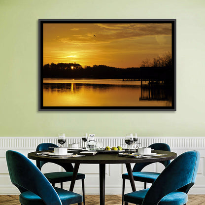 Lake Weiss Sunset Reflection Wall Art