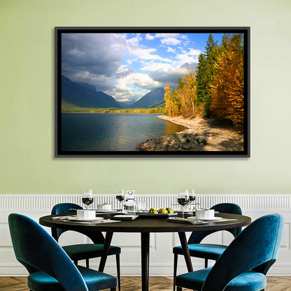 Lake Mcdonald Autumn Shoreline Wall Art