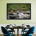 Stock Ghyll Footbridge Forest Stream Wall Art