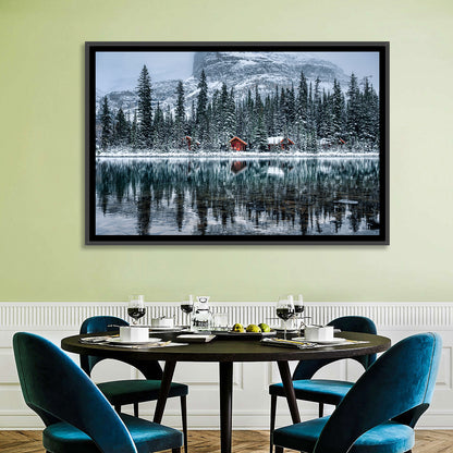 Lake O Hara Winter Reflection Wall Art
