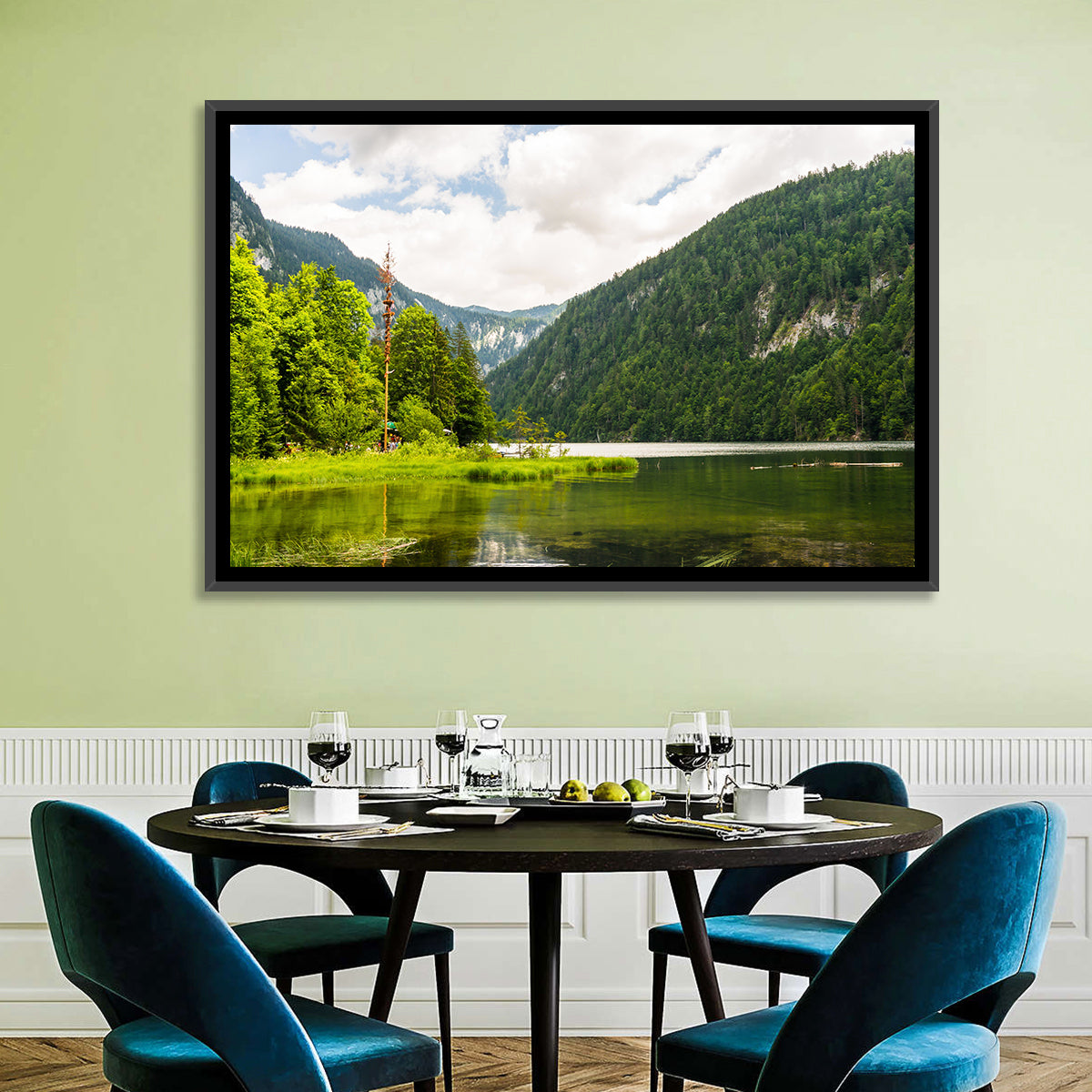 Maypole at Lake Toplitz Wall Art