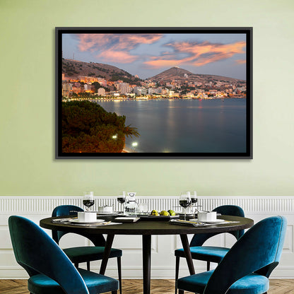 Sarandë Bay at Dusk Wall Art