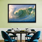 Golden Hour Barrel Wave Wall Art