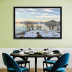 Horsetooth Reservoir Frozen Reflection Wall Art