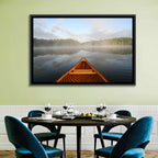 Cedar Canoe on Lake Ontario Wall Art