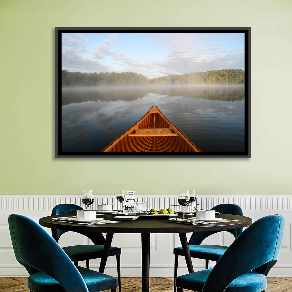 Cedar Canoe on Lake Ontario Wall Art