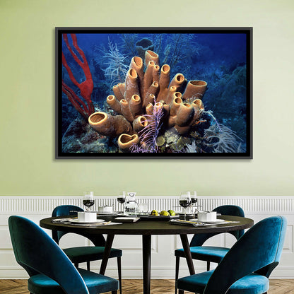 Belize Reef Sponge Scene Wall Art