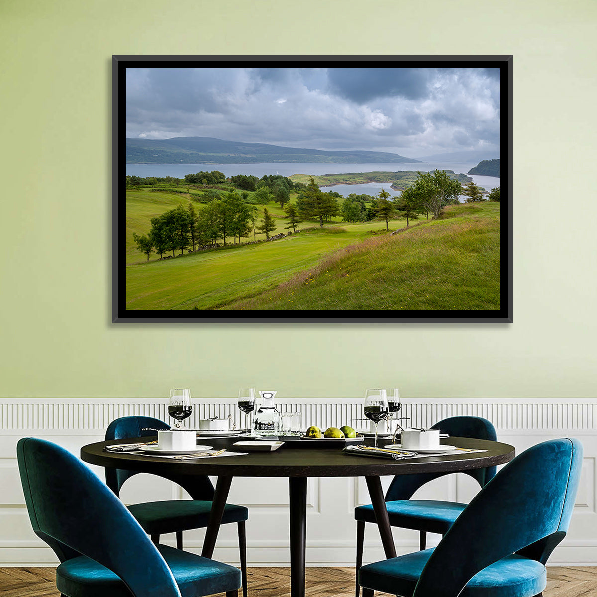 Tobermory Bay Coastal Hill Wall Art