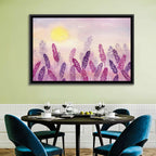 Sunlit Lavender Field Wall Art