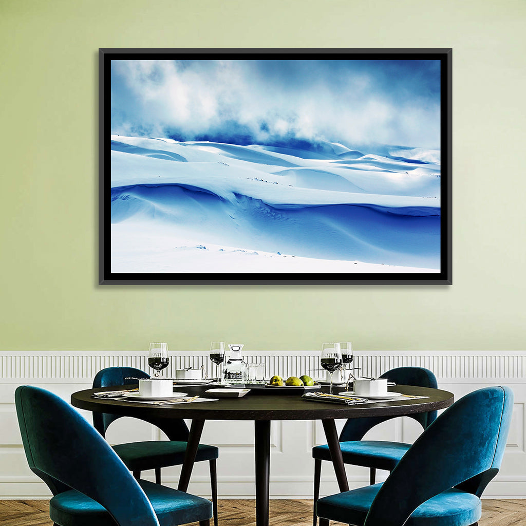 Wind-swept Snow Ridges Wall Art