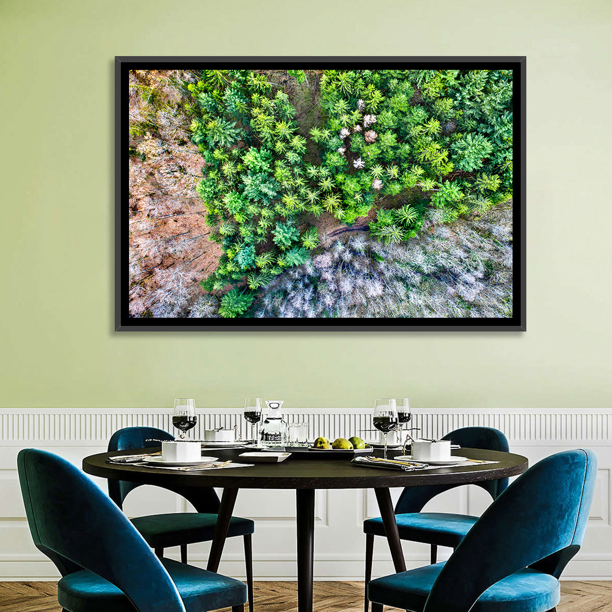 Vosges Mountains Wall Art in a room, landscape