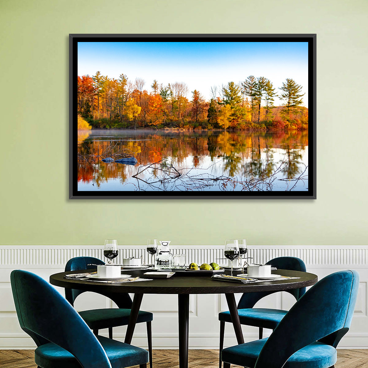 Lake Nockamixon Autumn Reflection Wall Art