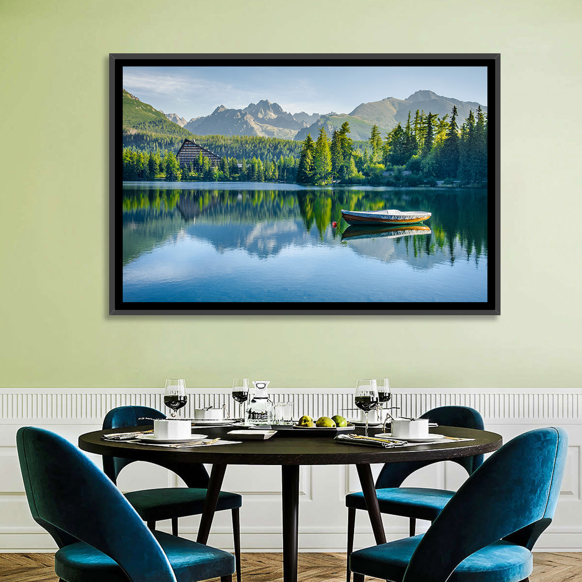 Štrbské Pleso Reflection Wall Art