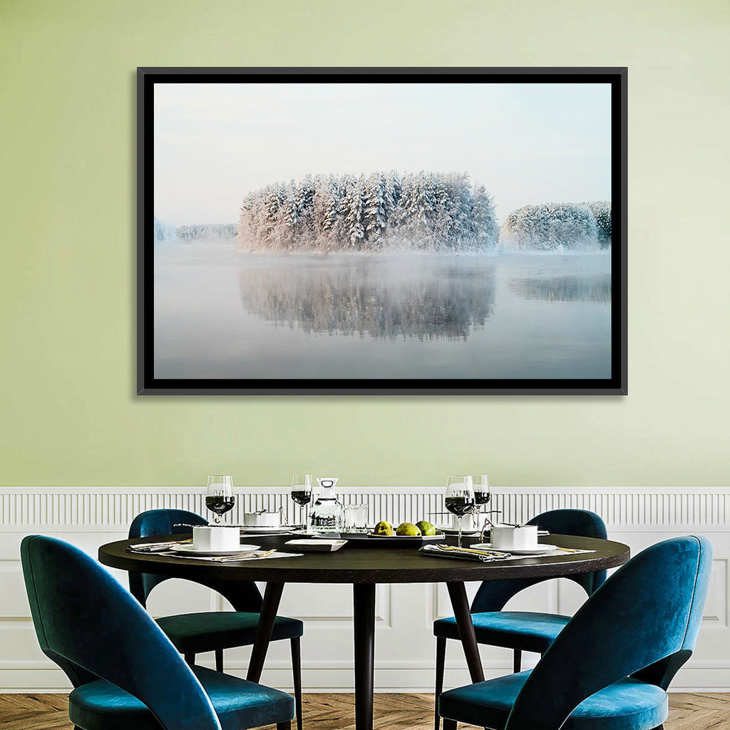 Misty Karelia Lake Wall Art