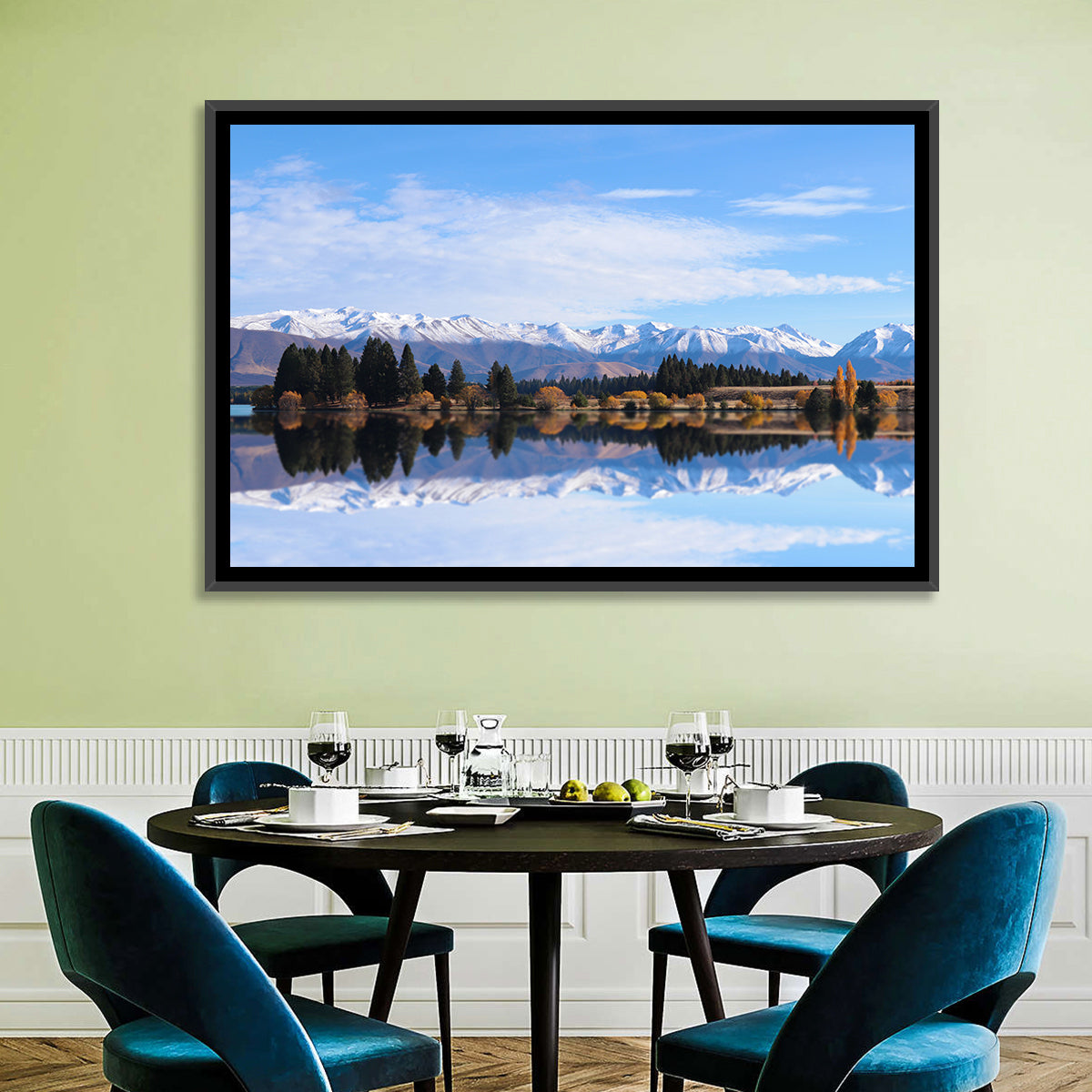 Ruataniwha Lake Reflection Wall Art
