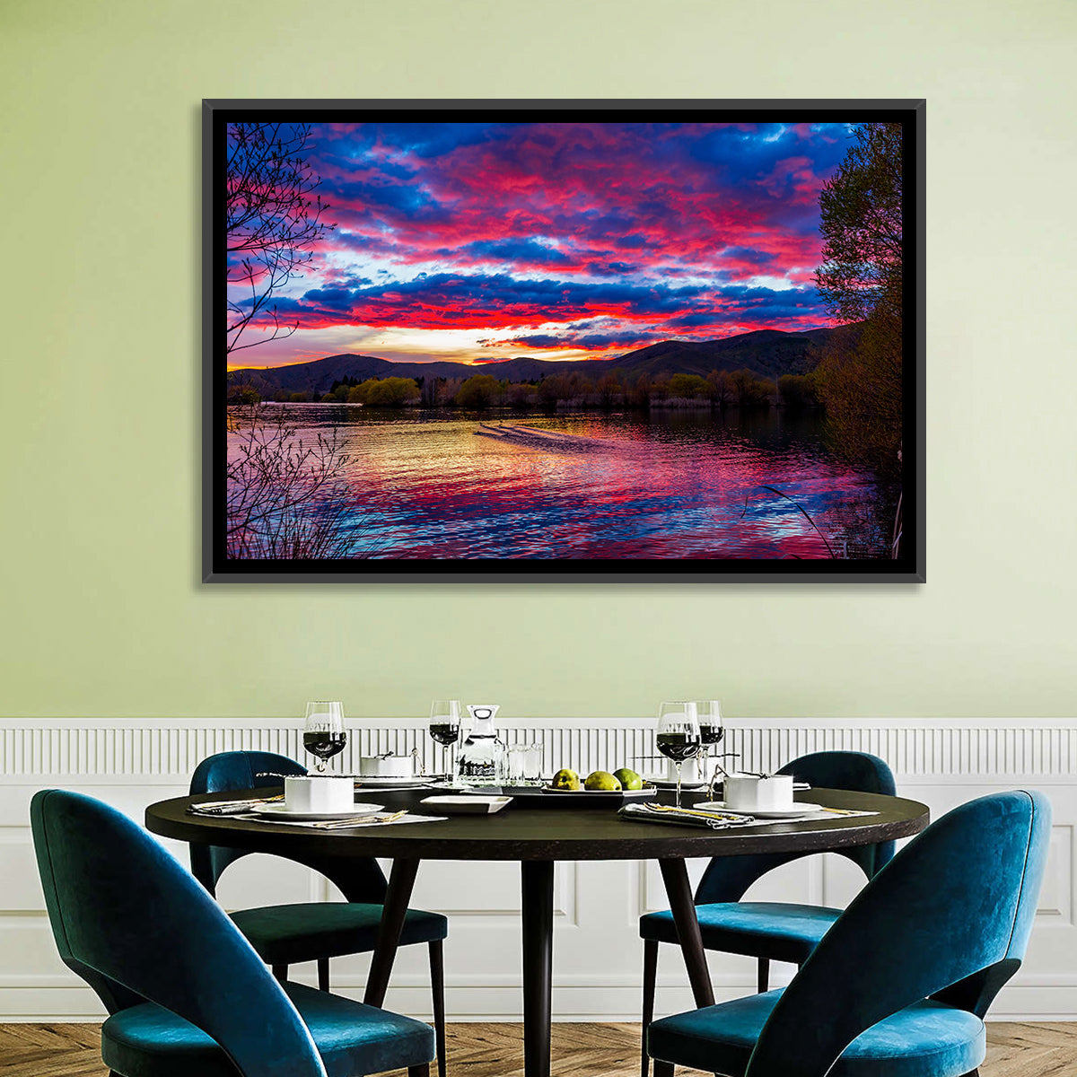 Lake Wairepo Arm Sunrise Reflection Wall Art