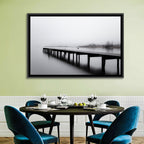 Misty Lake Jetty Wall Art